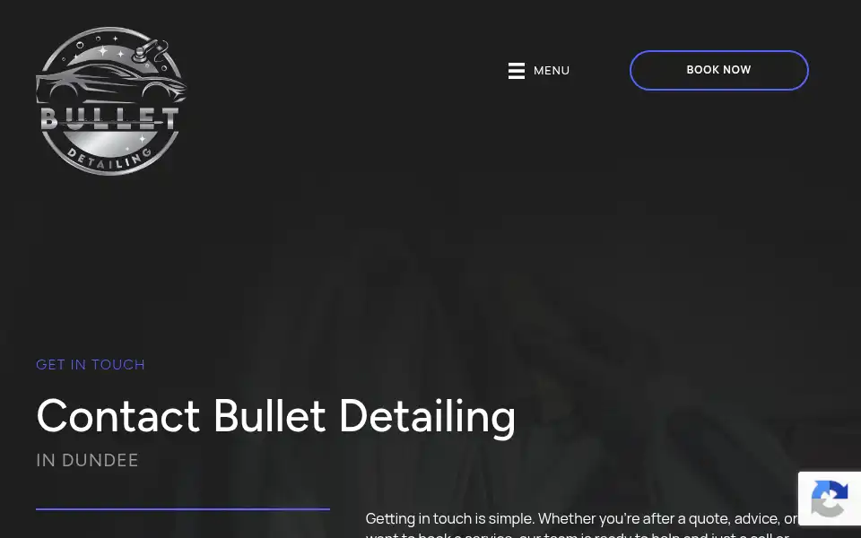Screenshot of bulletdetailing.co.uk