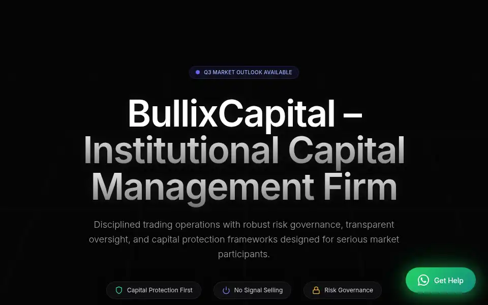 Screenshot of bullixcapital.com