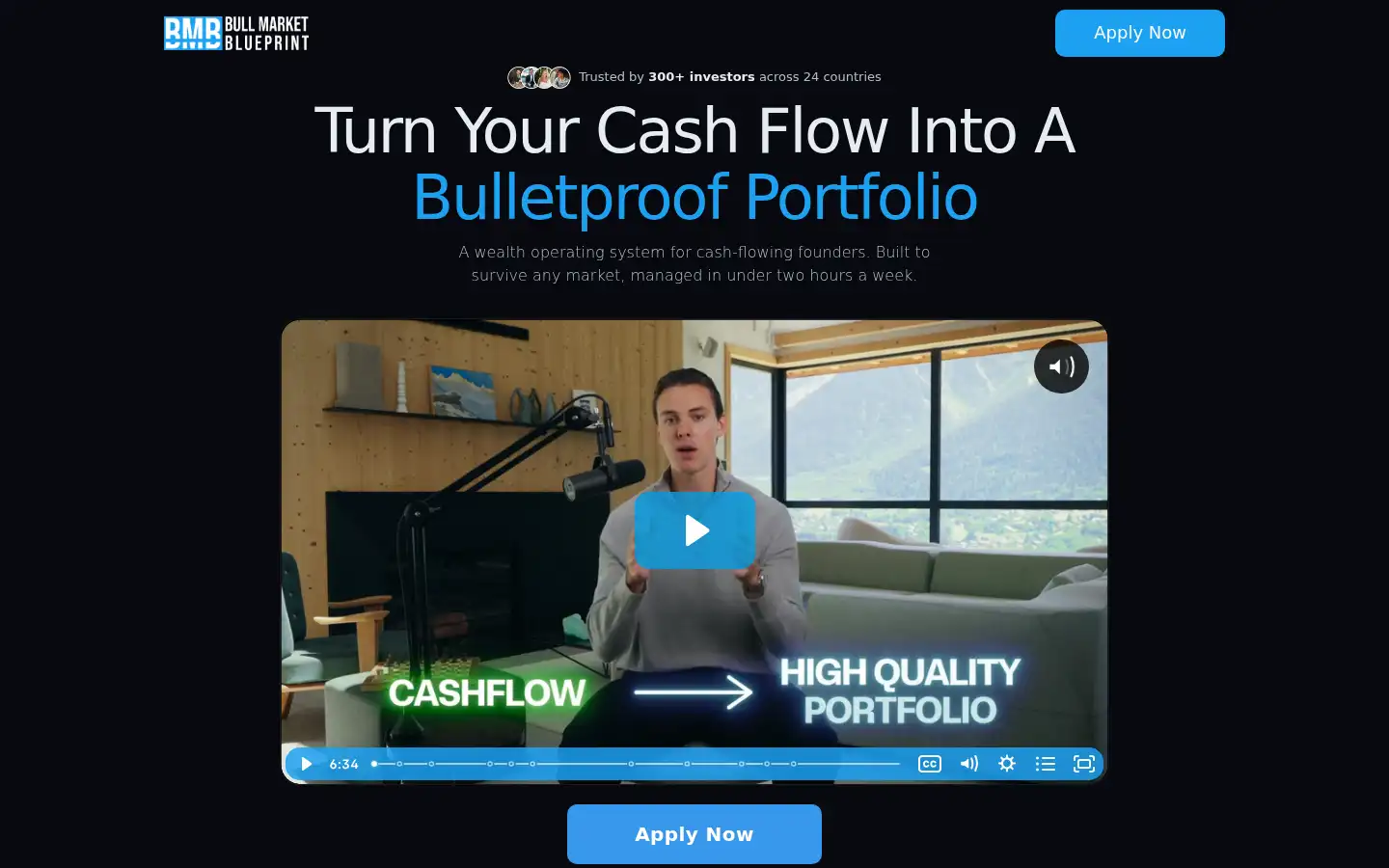 Screenshot of bullmarketblueprint.com
