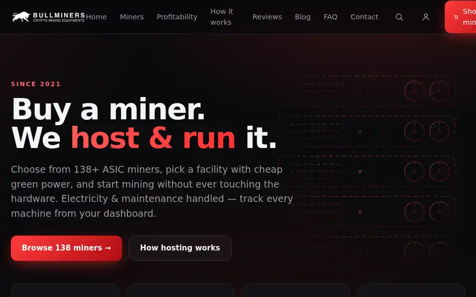 Screenshot of bullminers.eu