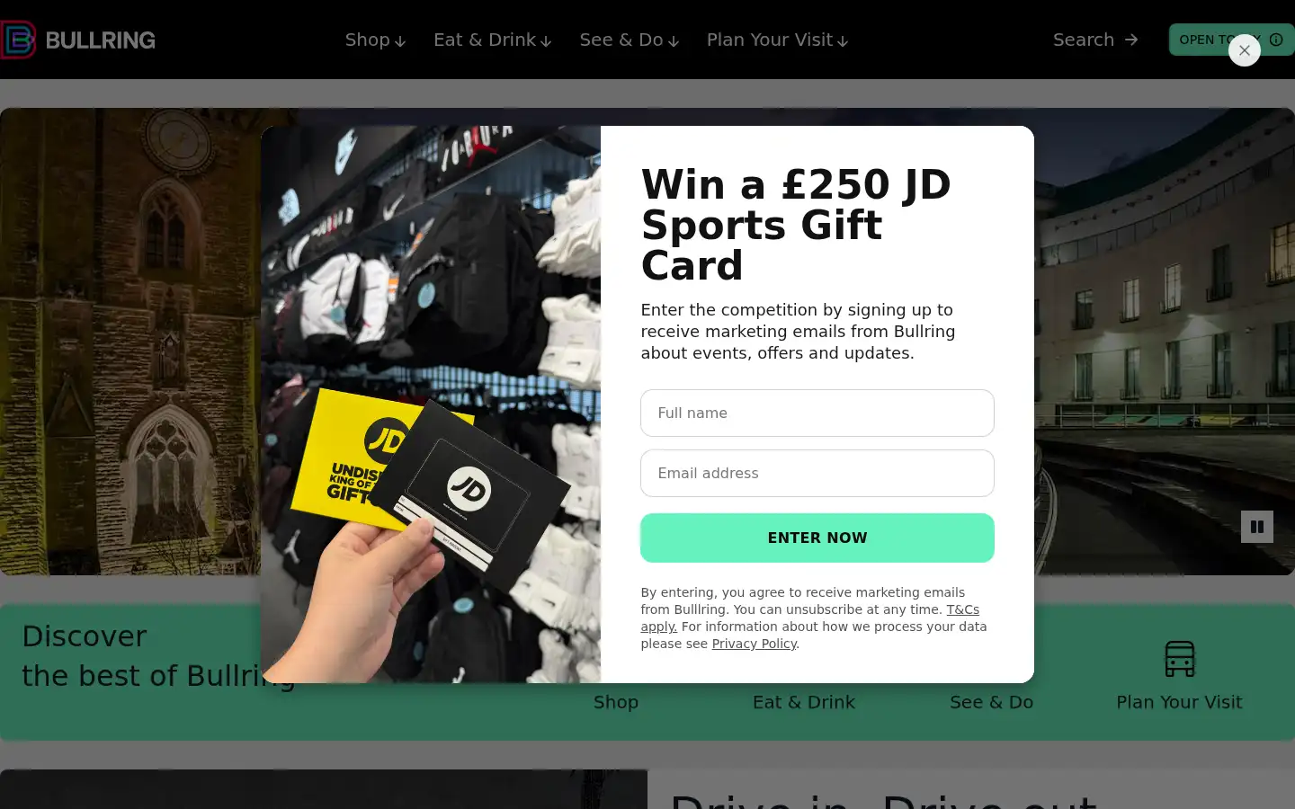 Screenshot of bullring.co.uk
