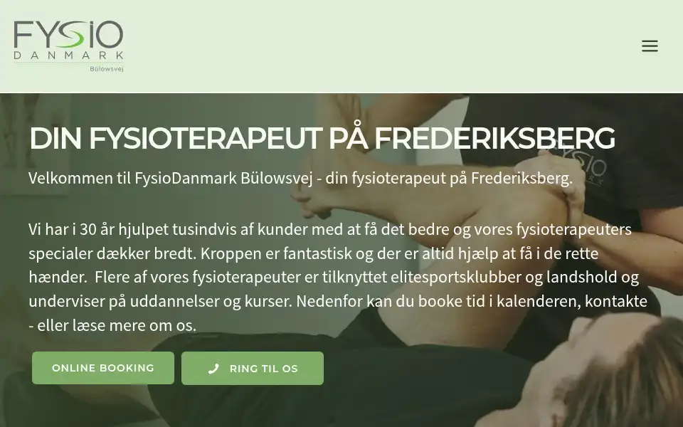 Screenshot of bulowsvejfys.dk