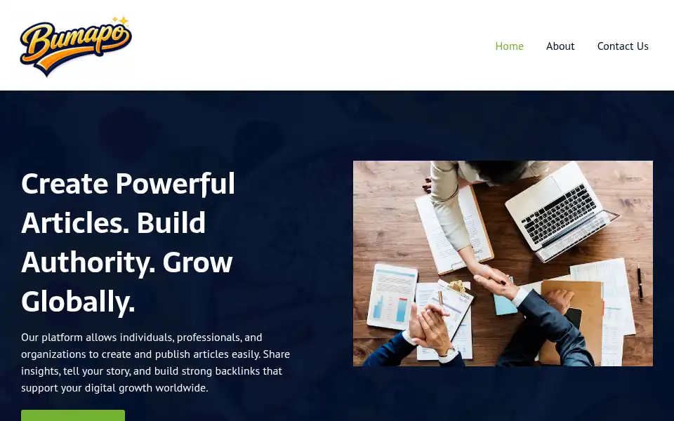 Screenshot of bumapo.com