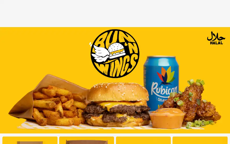 Screenshot of bunandwings.com