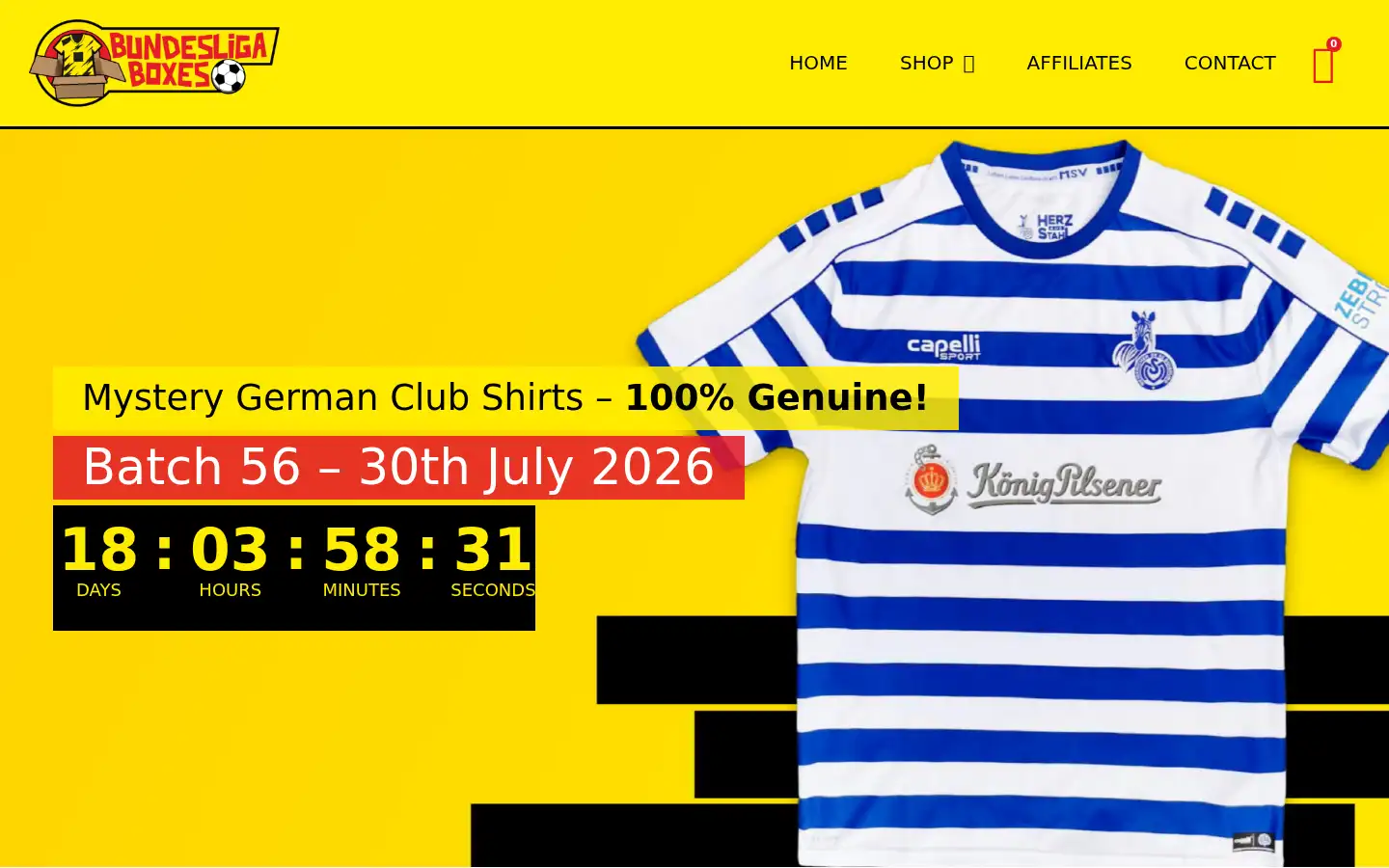 Screenshot of bundesligaboxes.co.uk