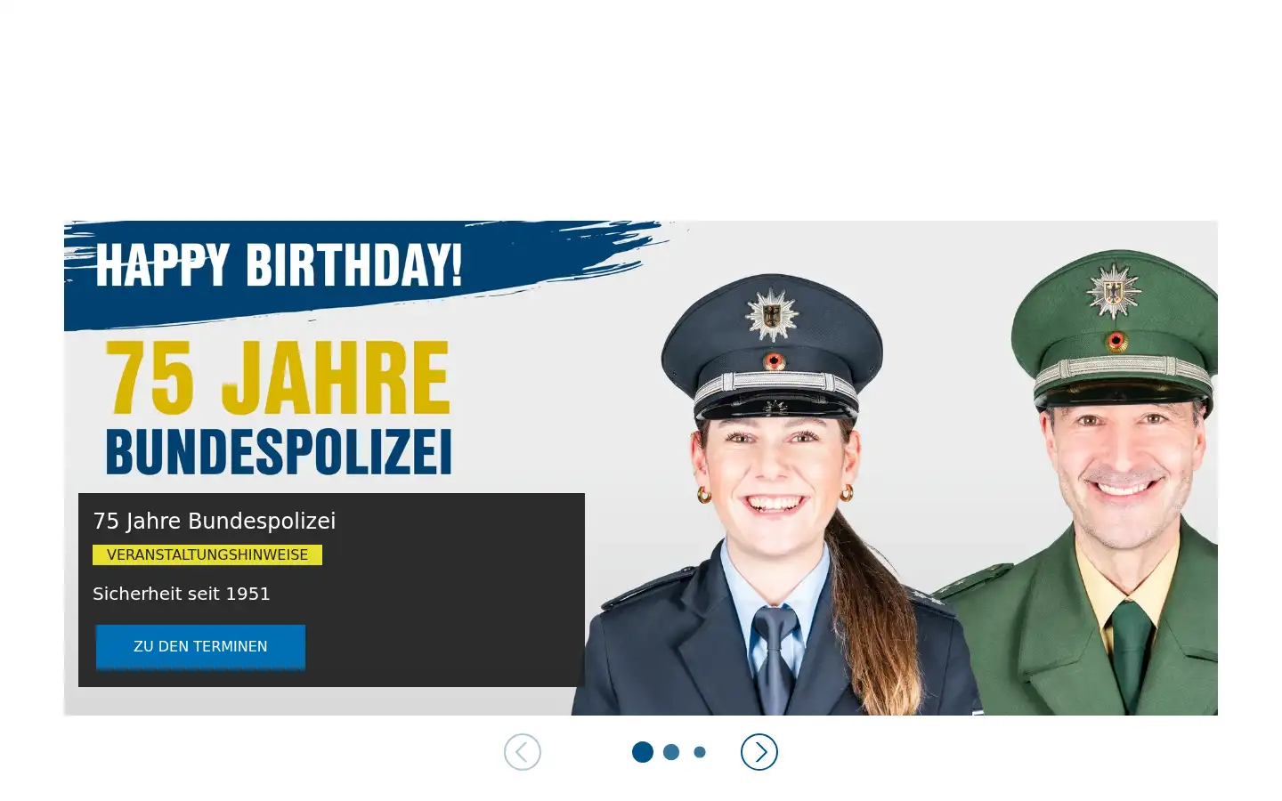 Screenshot of bundespolizei.de