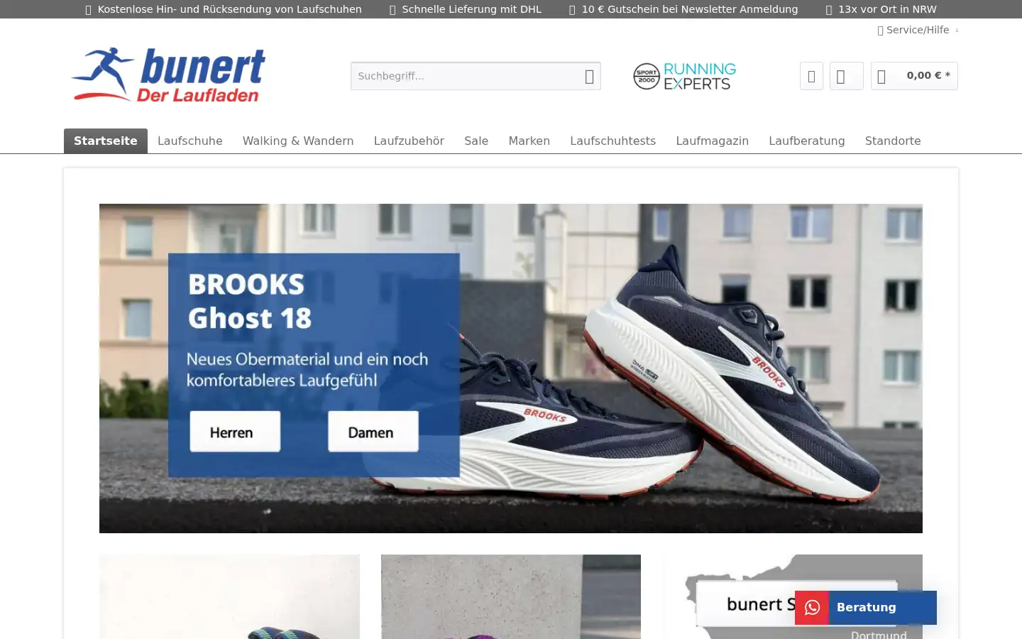 Screenshot of bunert.de