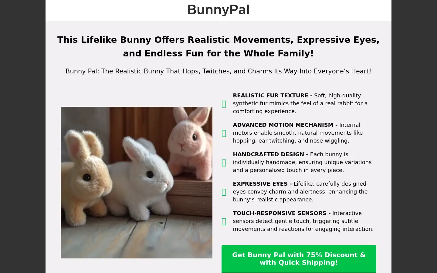 Screenshot of bunnypal.shop