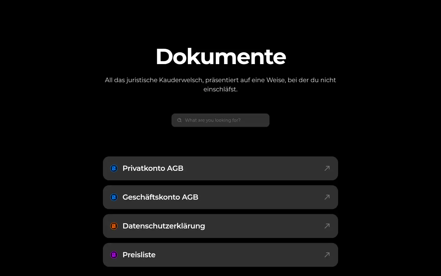 Screenshot of bunq.de