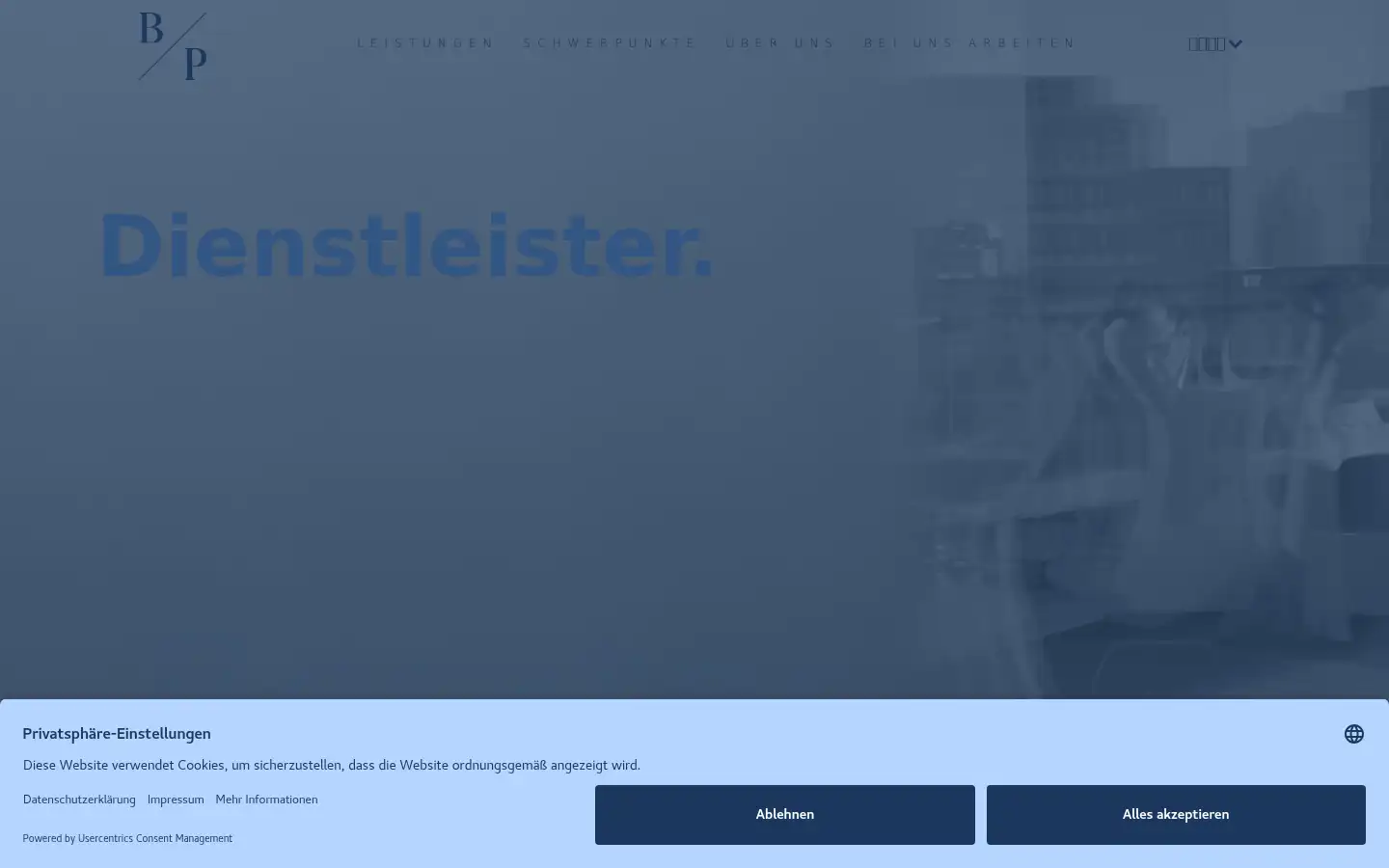 Screenshot of bunzelundpartner.de