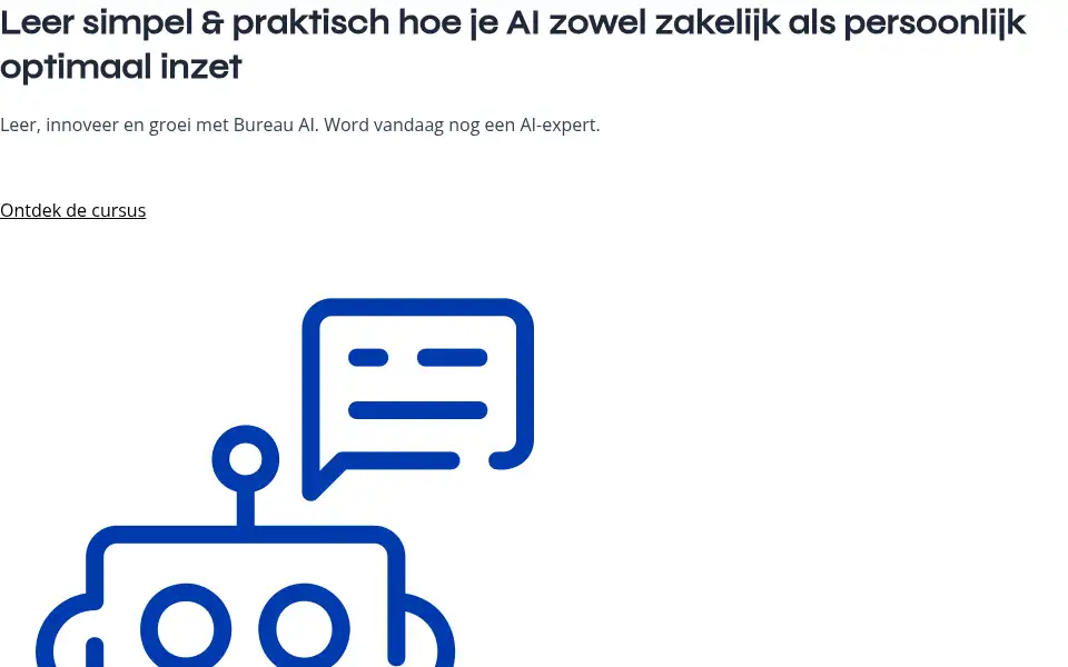 Screenshot of bureauai.nl