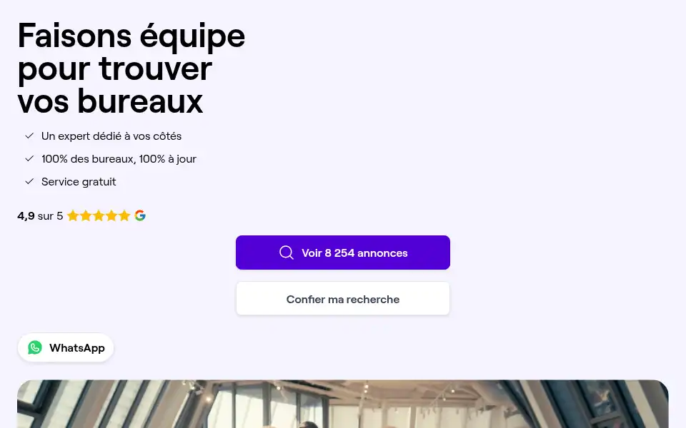 Screenshot of bureauxapartager.com
