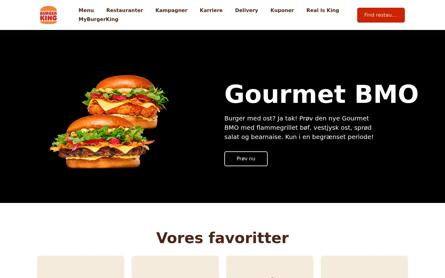 Screenshot of burgerking.dk