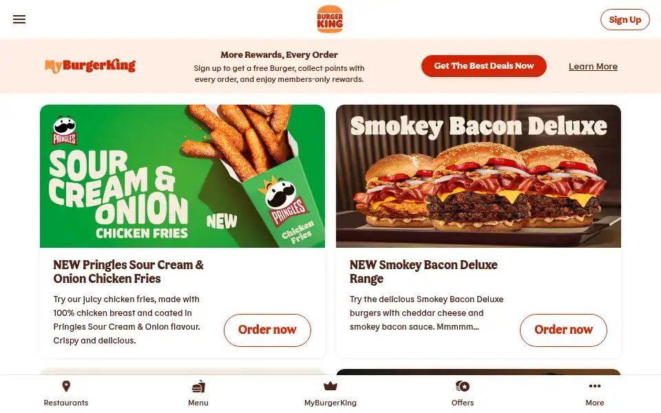 Screenshot of burgerking.ie