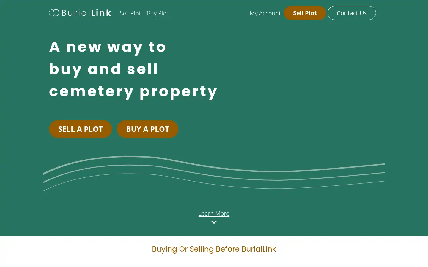 Screenshot of buriallink.com