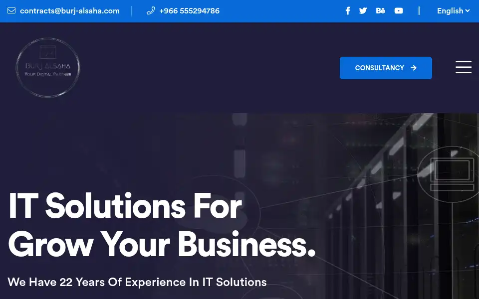 Screenshot of burj-alsaha.com