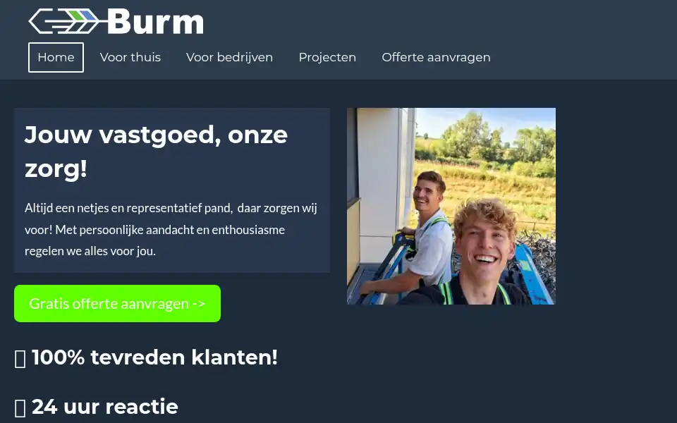 Screenshot of burmenco.nl