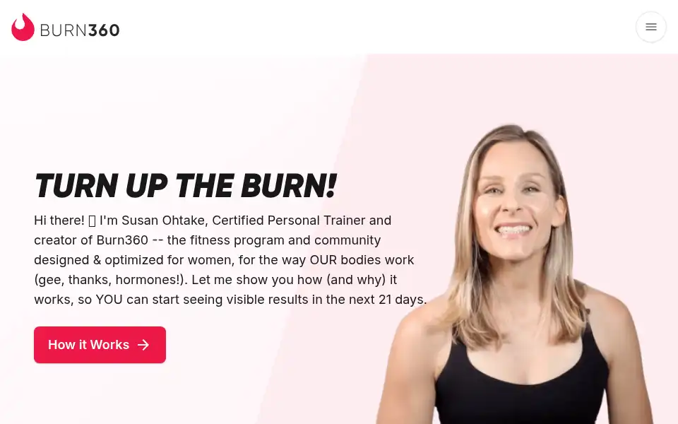Screenshot of burn360.com