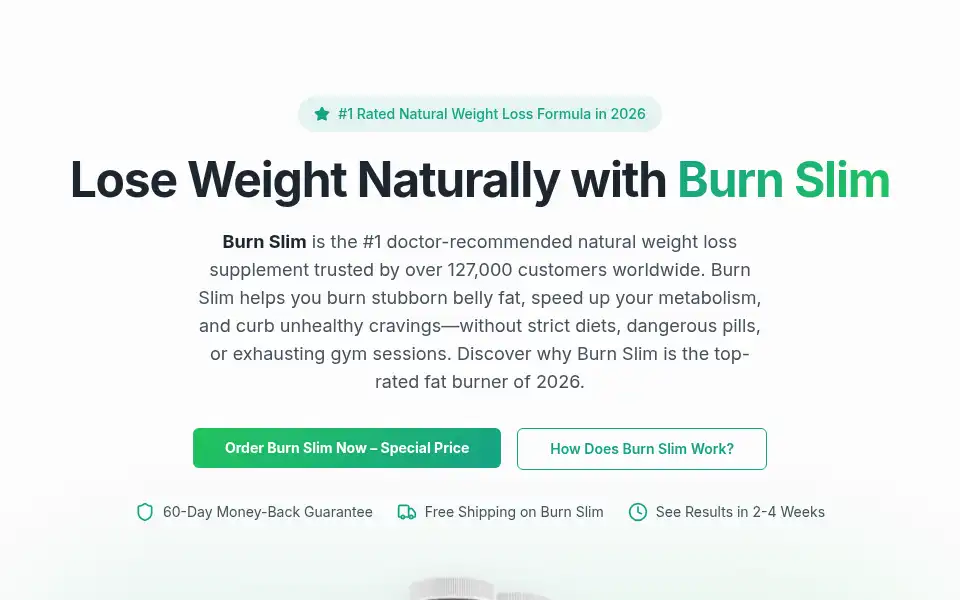 Screenshot of burnslim-reviews.lovable.app