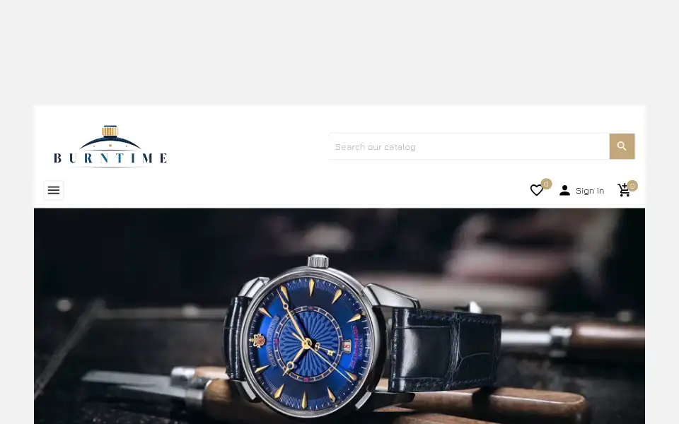 Screenshot of burntime.eu