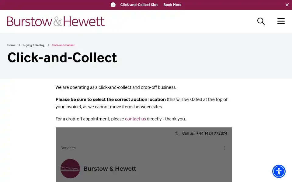 Screenshot of burstowandhewett.co.uk