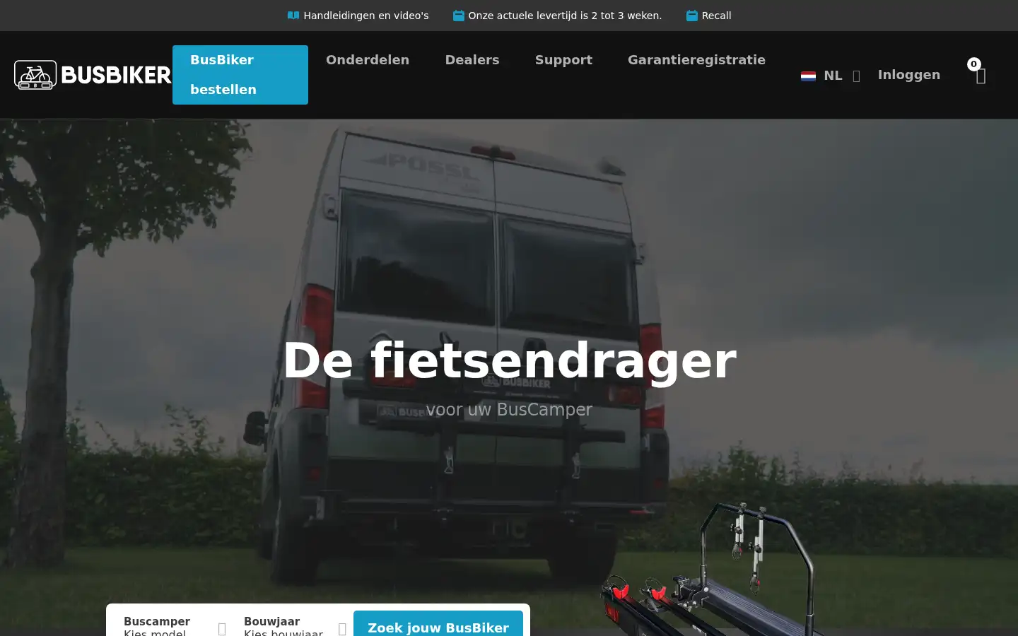 Screenshot of busbiker.com