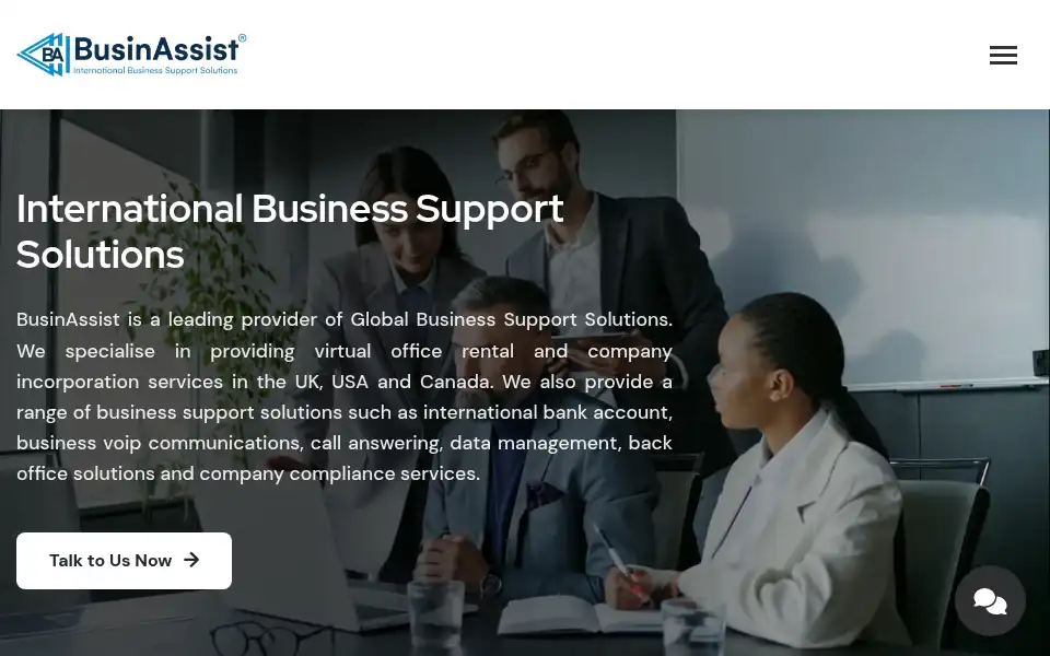 Screenshot of businassist.com