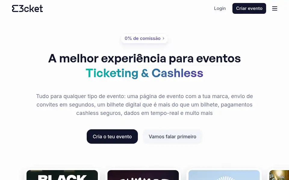 Screenshot of business.3cket.com