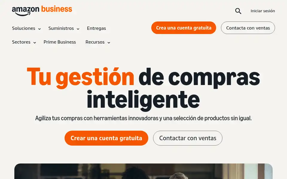 Screenshot of business.amazon.es