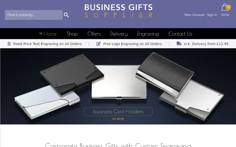 Screenshot of business-gifts-supplier.co.uk