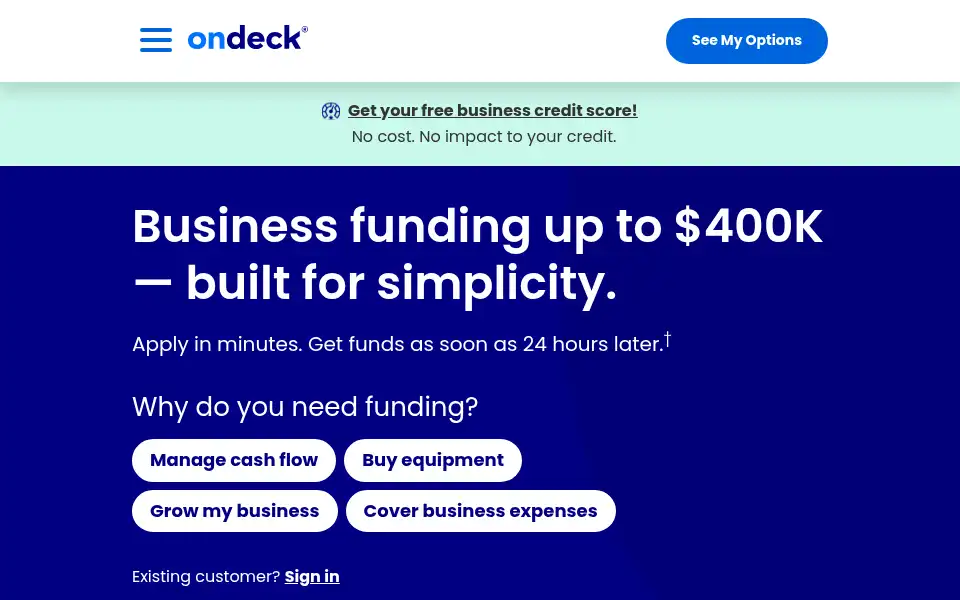 Screenshot of businessbacker.com