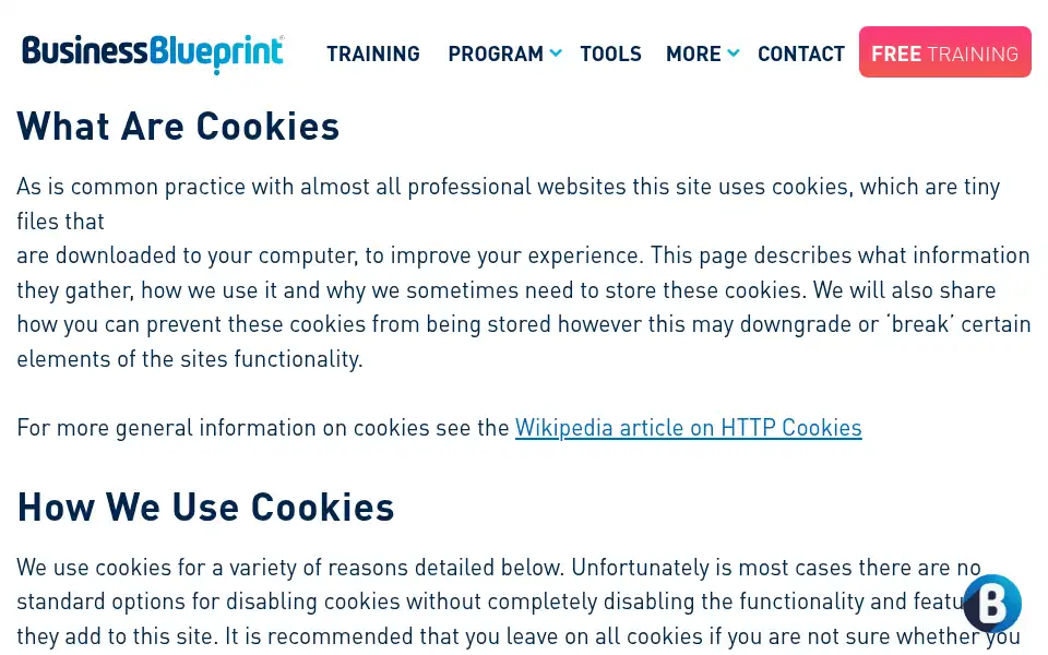 Screenshot of businessblueprint.com