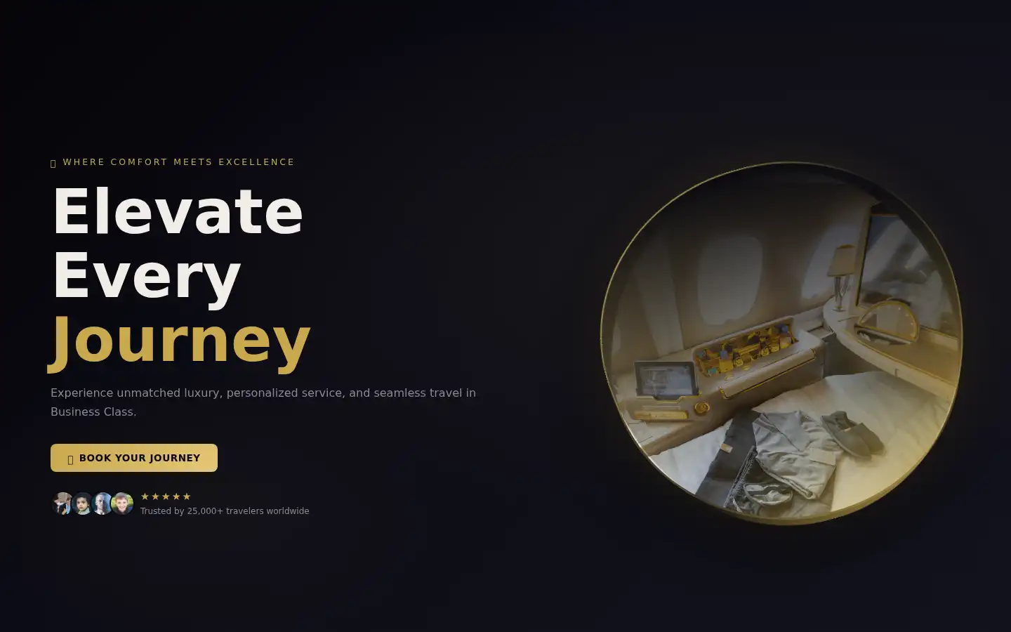 Screenshot of businessclasstravels.co.uk