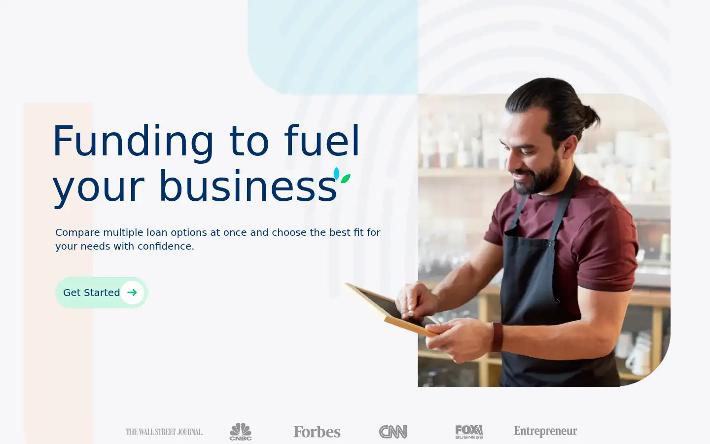 Screenshot of businessloans.com
