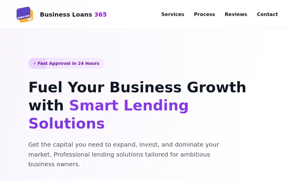 Screenshot of businessloans365.co