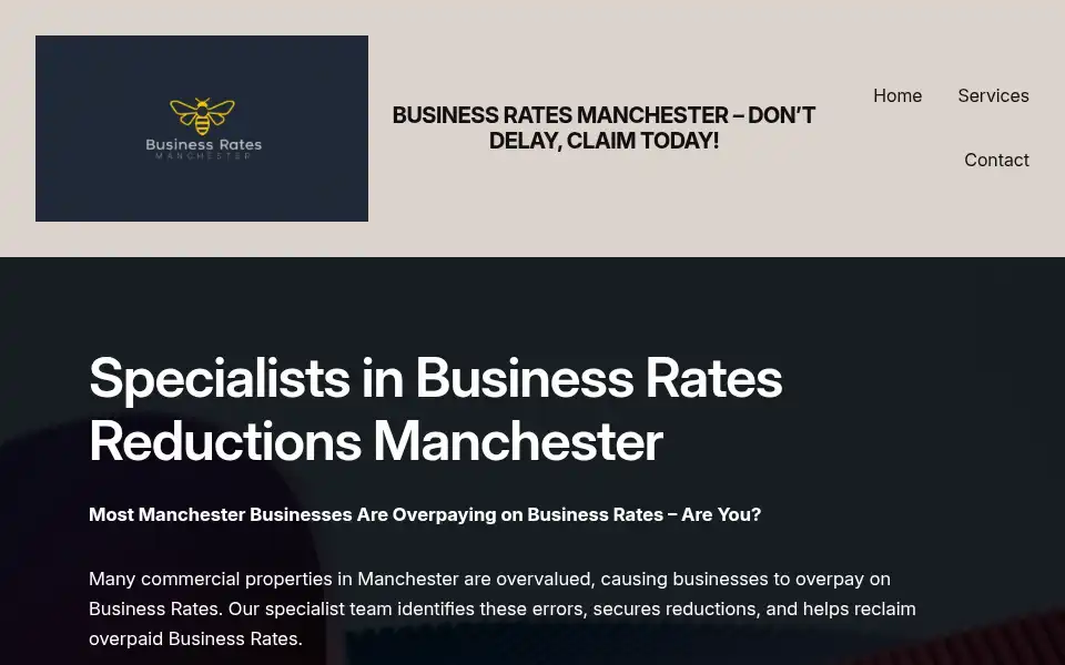 Screenshot of businessratesmanchester.co.uk