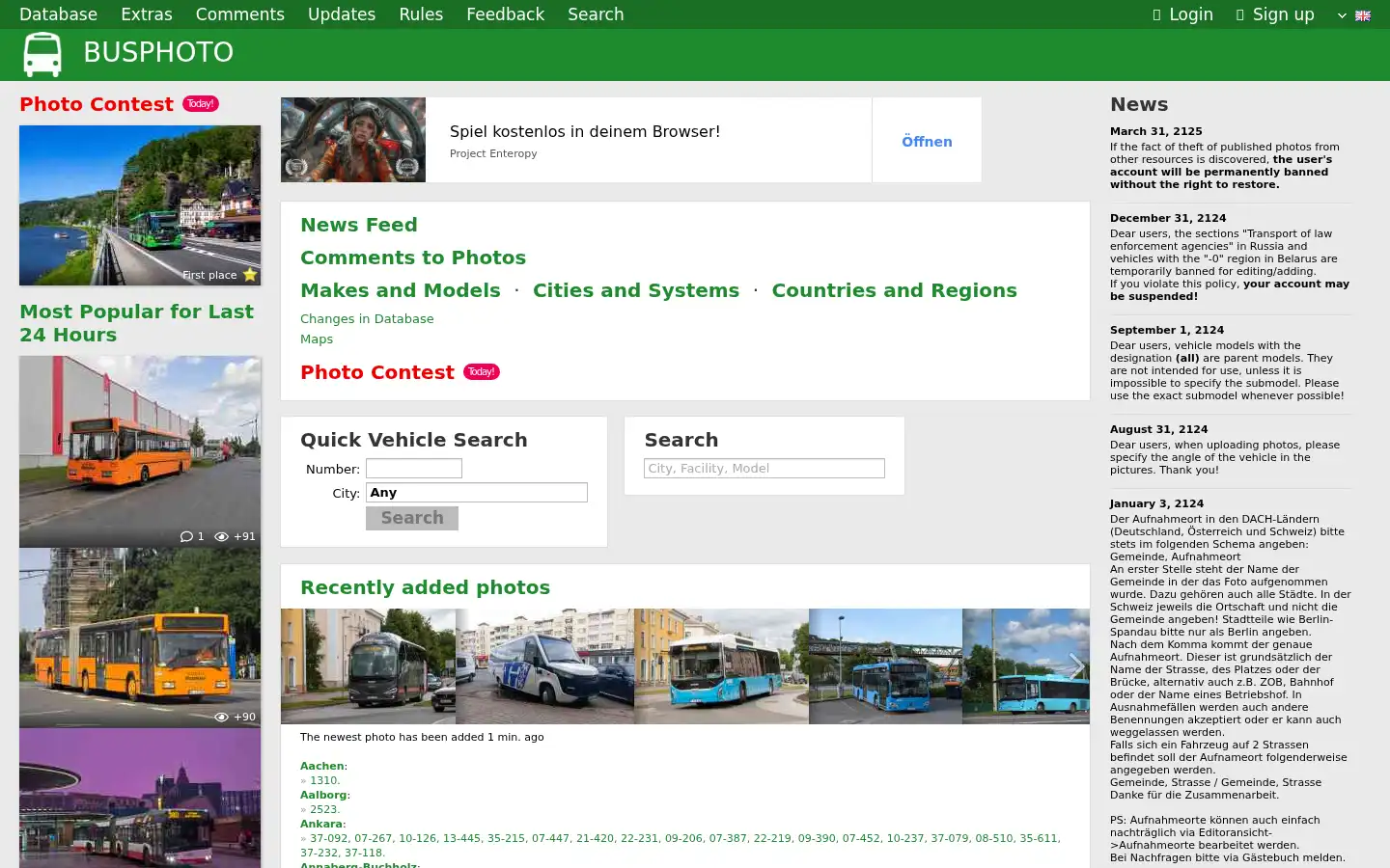 Screenshot of busphoto.eu