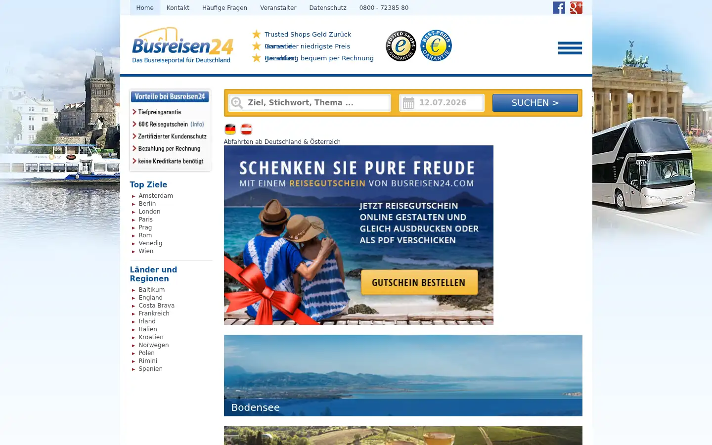 Screenshot of busreisen24.com