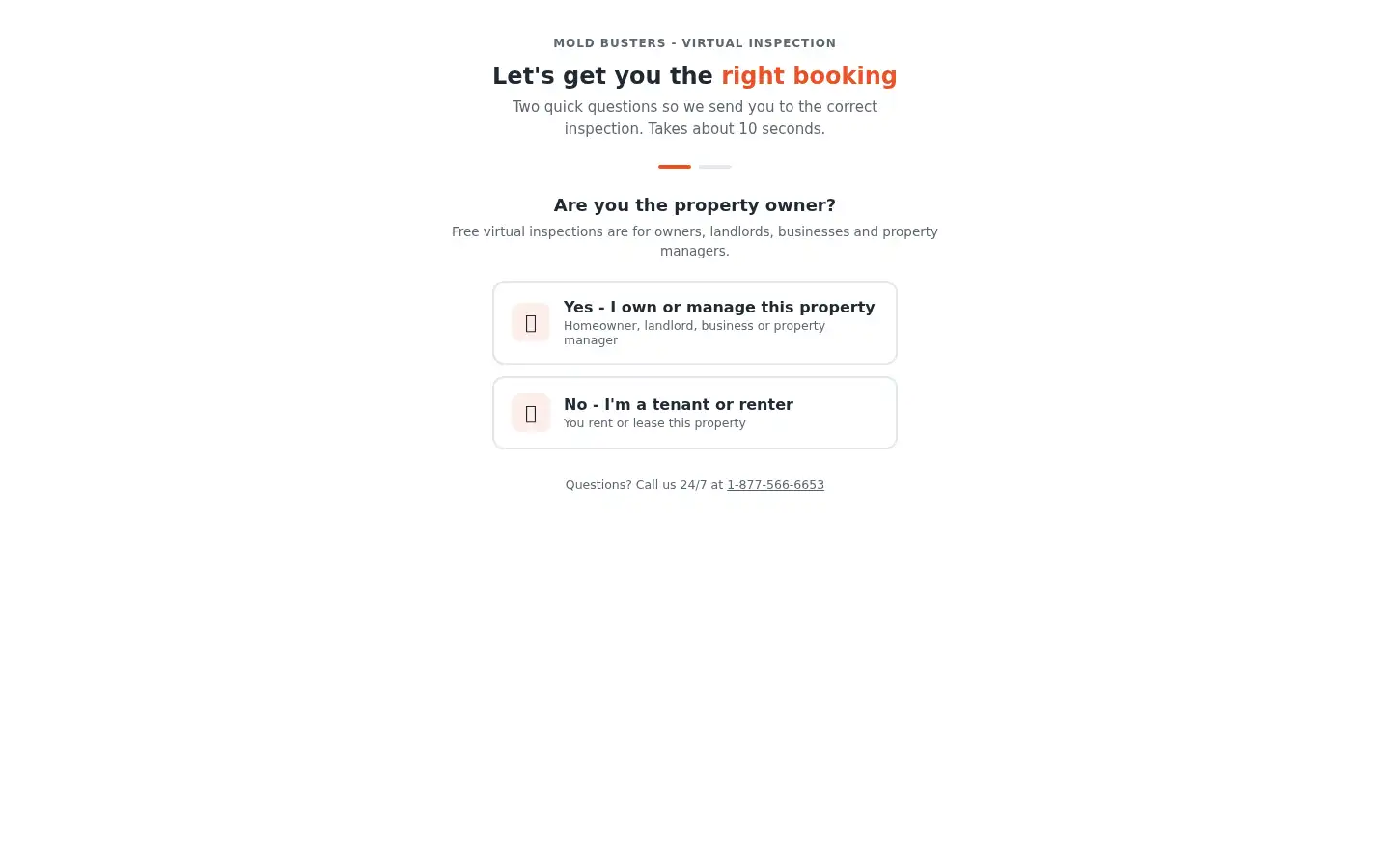 Screenshot of bustmold.com