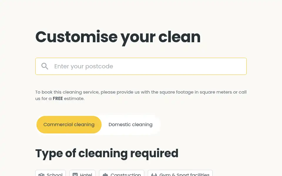 Screenshot of busybeeclean.co.uk
