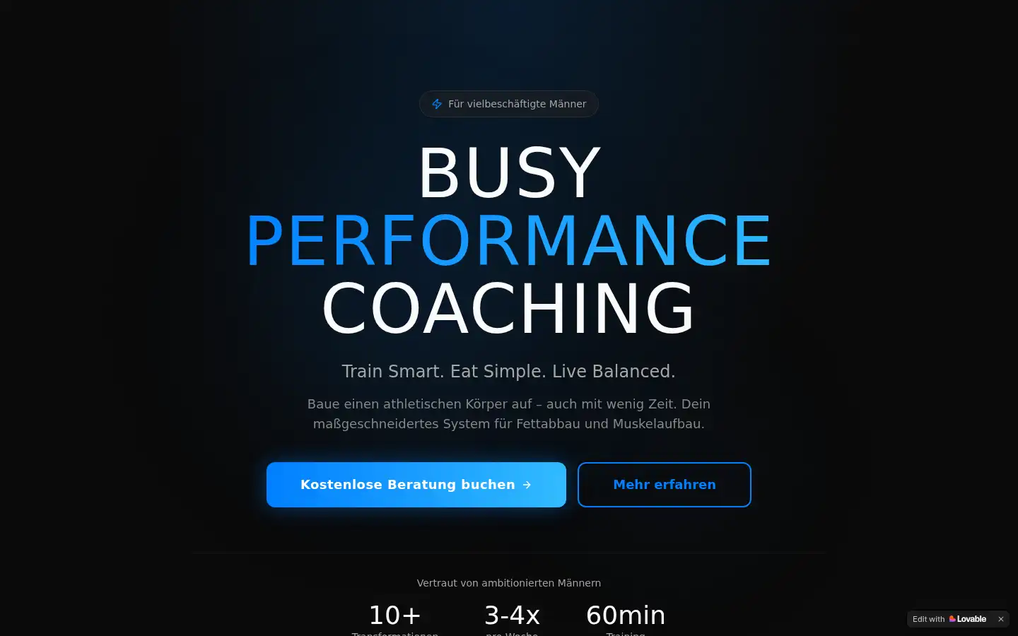 Screenshot of busyperformance.de
