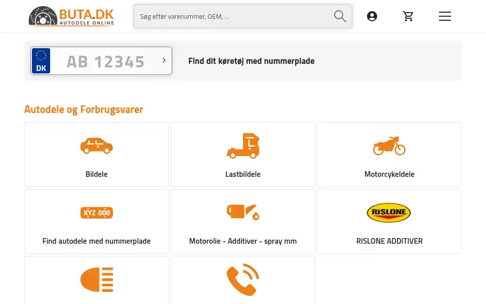 Screenshot of buta.dk