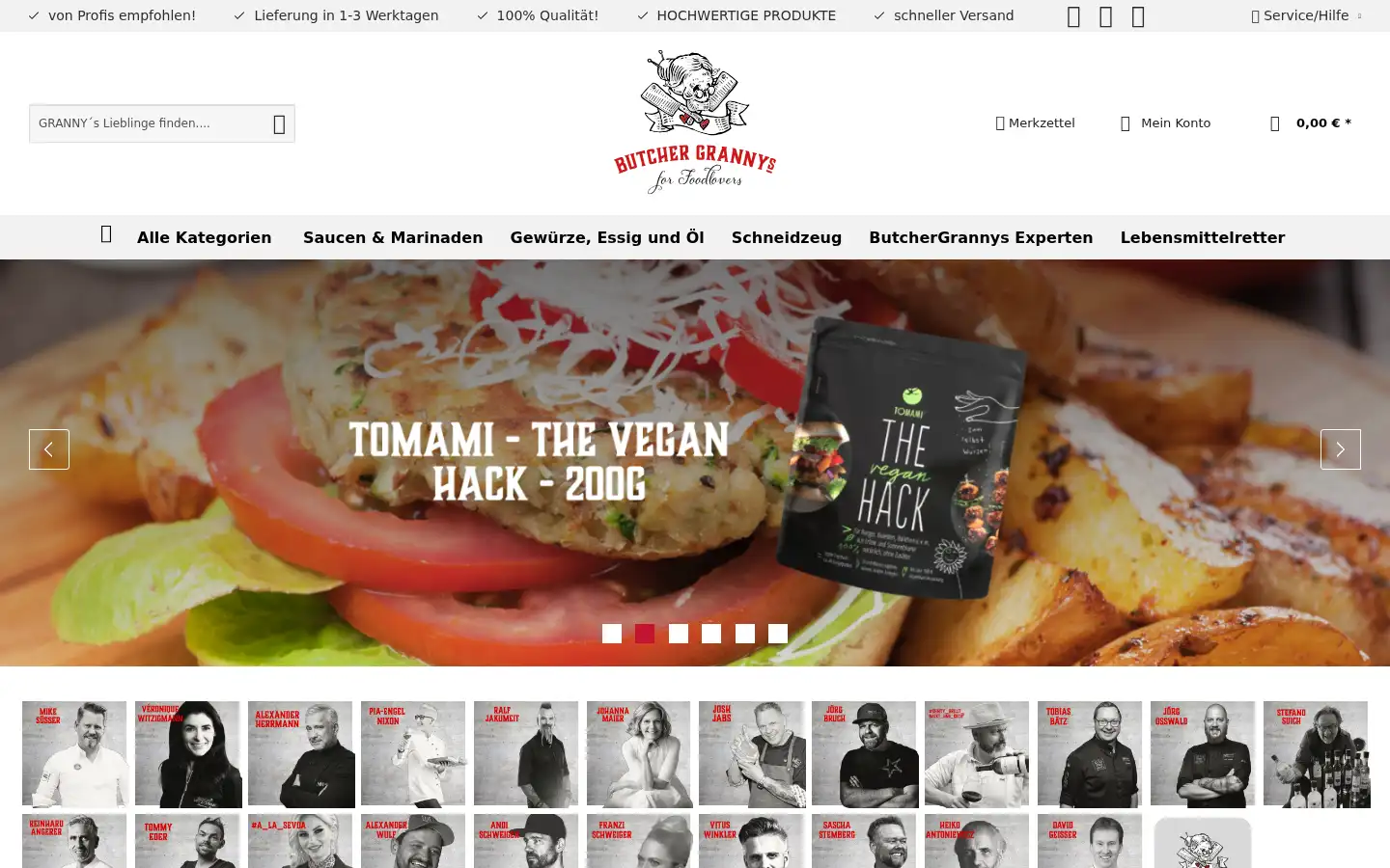 Screenshot of butchergrannys.de