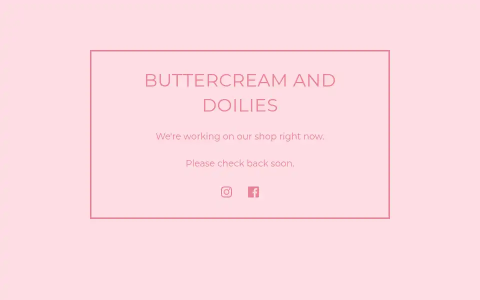 Screenshot of buttercreamanddoilies.bigcartel.com
