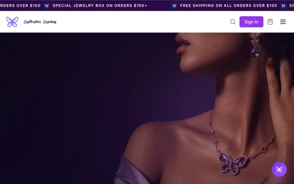 Screenshot of butterfliesbeading.com