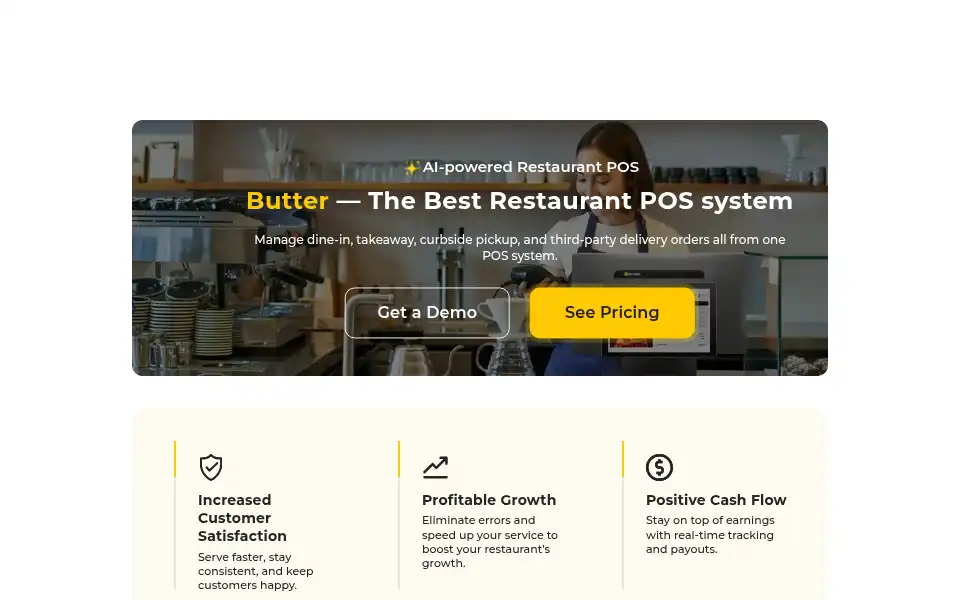 Screenshot of butterpos.com