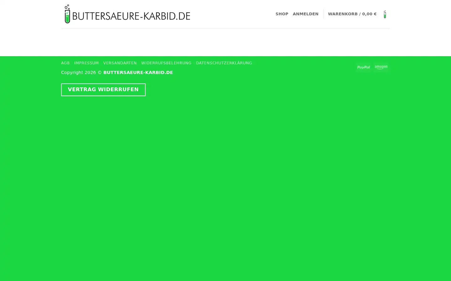 Screenshot of buttersaeure24.de