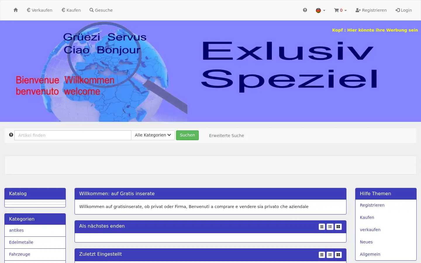 Screenshot of buy-and-sell.ch