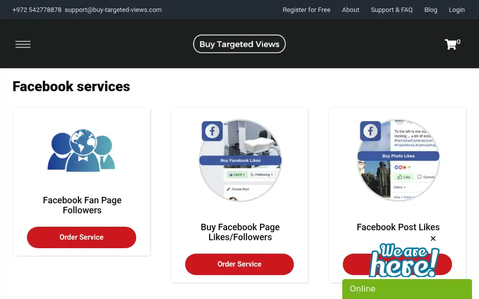 Screenshot of buy-targeted-views.com