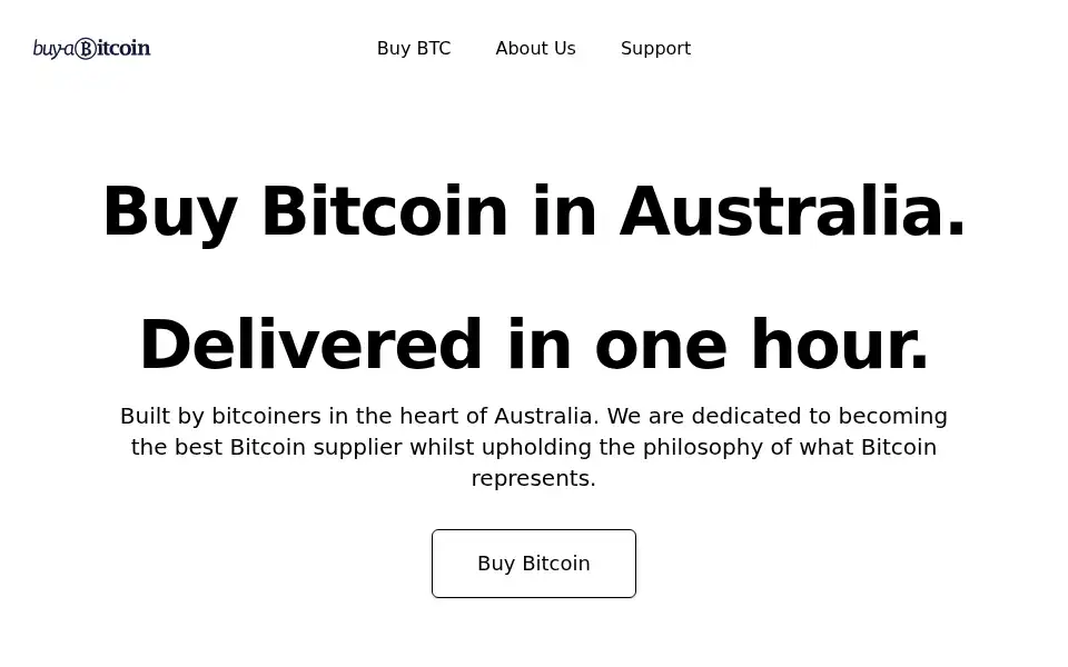 Screenshot of buyabitcoin.com.au